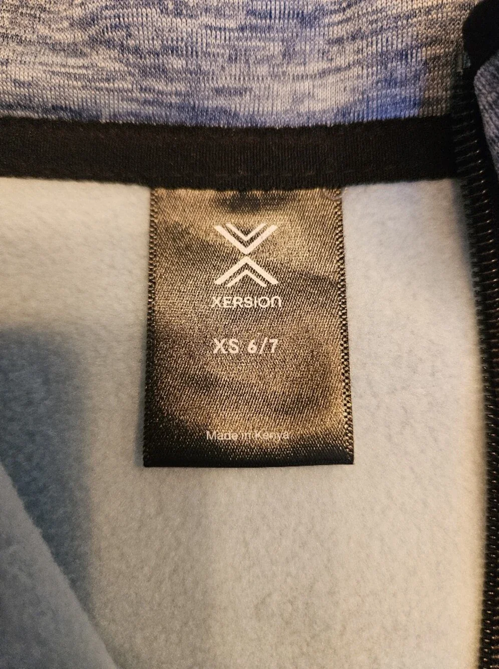 Xersion Gray Quarter-Zip Sweater with Black Chest Pocket